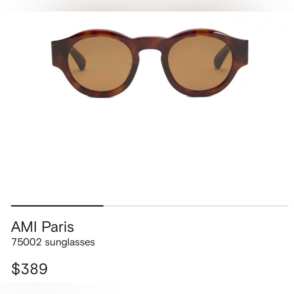 BNWT Ami Paris Tortoise Shell Sunglasses
